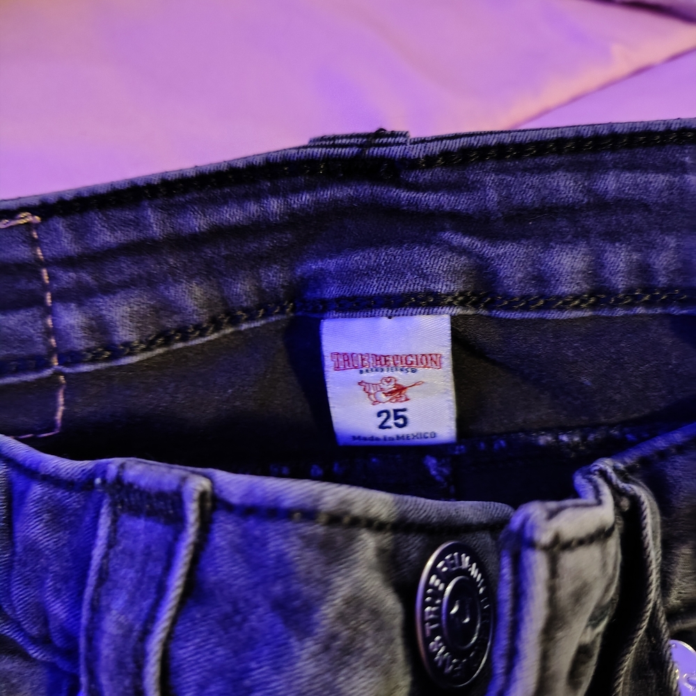 True Religion Women's Dark Gray Skinny Jeans